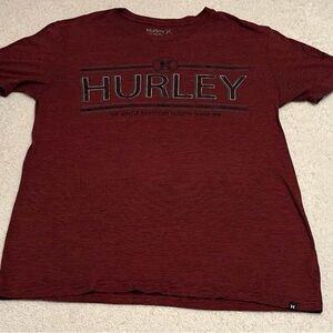 Hurley Men's Maroon Graphic Tee